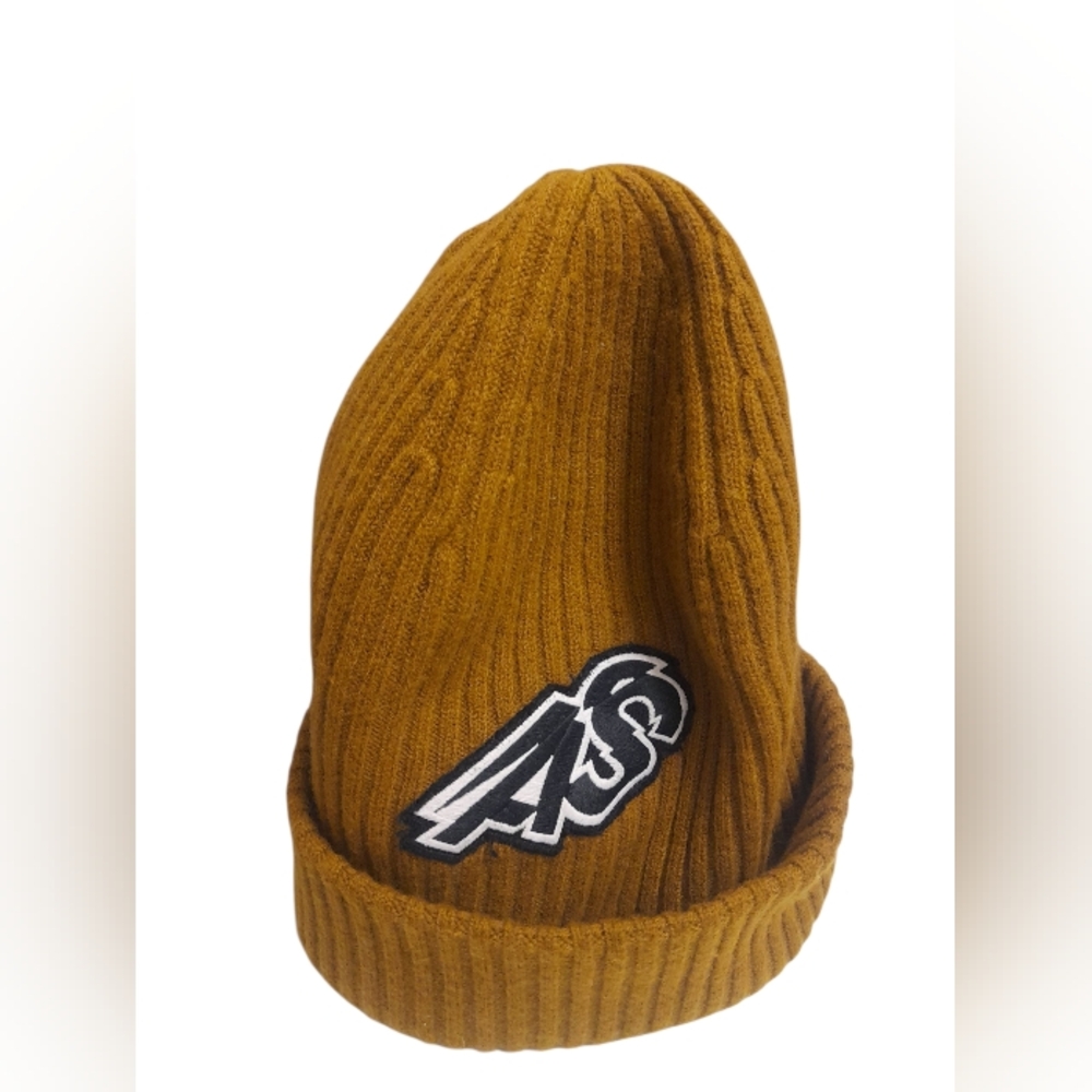 ACNE STUDIOS Mustard Knit Beanie Toque Hat